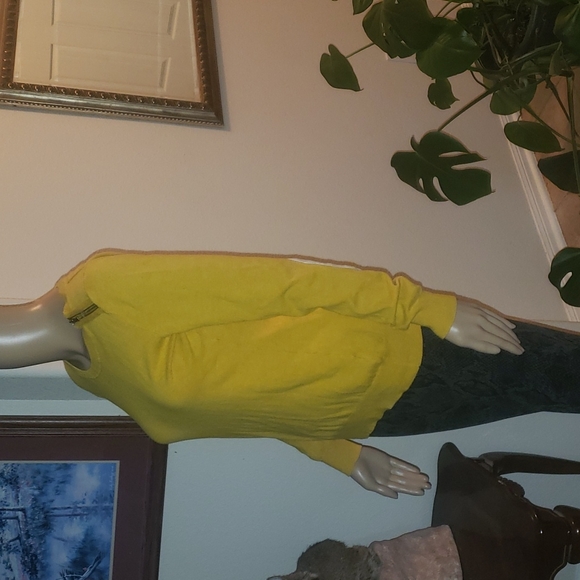 Banana Republic s zipper scoopneck elbow patches - Picture 2 of 9